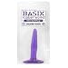 Pipedream Products Basix Rubber Works Mini Purple Butt Plug Anal Sex Toy