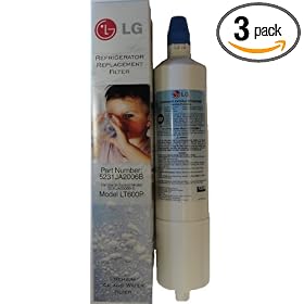 LG LT600P-3 Refrigerator Water Filter, 3 Pack (Part Number 5231JA2006B)