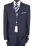 ~New 2009 Collection~new Napoli Italian 3 Button Men Suits Virgin Wool 140s~highest Quality~best Fit~ Dk Navy