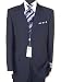 Apparel : ~New 2009 Collection~new Napoli Italian 3 Button Men Suits Virgin Wool 140s~highest Quality~best Fit~ Dk Navy