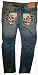 Men's Ed Denim Jeans Jerry Spider Skull Available in Many Sizes