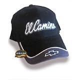 El Camino Bowtie Hat Cap Black Gray (Apparel Clothing) by Gregs Automotive LLC