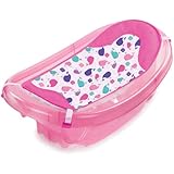 Summer Infant Sparkle N' Splash Newborn To Toddler Bath Tub, Pink