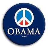 Unofficial Obama *PEACE* Campaign Button / Pin