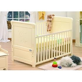 Alicante Convertible Dropside Cot in Vanilla