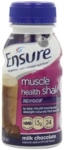 Ensure Muscle Health Creamy Milk Chocolate Liquid, 8-Ounce (Pack of 16)