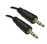 3.5 MM (1/8) Stereo Cable Male to Male 6 Feet - Connects iPod to audio input on home stereo or car stereo
