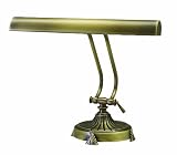 House Of Troy PLED202-AB 10-Inch Traditional Portable LED Desk/Piano Lamp, Antique Brass