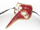 Red Nasone King Venetian Nose Mask