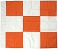 Safety Flag APF2G 36 by 36 Airport Flag, Orange and White