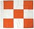 Safety Flag APF 36 by 36 Airport Flag, Orange and White