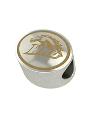 Western Michigan Broncos Collegiate Bead Fits Most European Style Bracelets Including Pandora, Chamilia, Biagi, Zable, Troll and More. High Quality Bead in Stock for Immediate Shipping