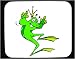 Mouse Pad with frog, dancing, crown, green, prince Image