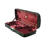 Regency Double Violin/Viola Case - 4/4 - 16-16 1/2, Burgundy Interior/Black Exterior