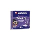 Verbatim 95313 Mini DVD+R DL 2.6GB 2.4X Branded 3-pack in Jewel Case