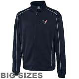 NFL Cutter & Buck Houston Texans Big Sizes Edge Full Zip Jacket - Navy Blue (XXXX-Large)