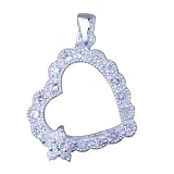 414ImFn%2BKWL. SL160  925 Sterling Silver Heart Shaped Pendant Christmas