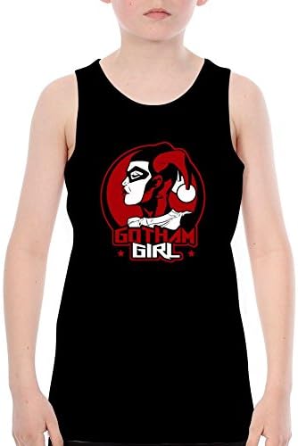 Custom DC Comics Harley Quinn And Joker Black Tank Top