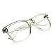 zeroUV - Clear Transparent Translucent Crystal Frame Clear Lens Horn Rimmed Glasses
