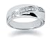 0.12 ctw. Woman's Round Diamond Wedding Band in 14K White Gold
