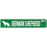New  German Shepherd Drive  Street Sign Dog