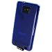 がうがう！ docomo GALAXY S II SC-02C Square Mold Pattern Clear Soft Case, Clear Blue スクウェア・モールド パターン クリアーソフトケース, クリアーブルー DCM02C-TPU-SQM03