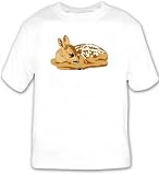 T-shirt with kid, wild, vertebrate, deer, hoofed, European, mammal, radjur, doe, animal, hooved