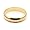 10K Yellow Gold Men's & Women's Wedding Bands 4mm light half round, 4