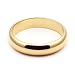 10K Yellow Gold Men's & Women's Wedding Bands 4mm light half round