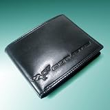 Chevy Corvette C6 Black Leather Wallet