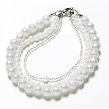 Simulated White Pearls Bracelet (3 Strands)
