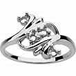 14K White Gold Mother's Ring - 4 Gemstone -- YOU CHOOSE THE COLORS!