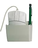 Economy Mouse Pocket with Pen & Pencil Slot - Grey
