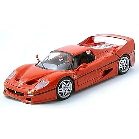 1995 Ferrari F50 Diecast Model Red 1:18 Die Cast Car by Hot Wheels