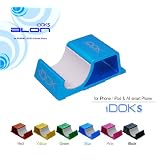 ALON iDokS Blue スマートアルミニウムスタンド for iPod / iPhone＆All Smart Phone