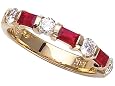 1.00 cttw Genuine Ruby Anniversary Ring / Band by Karina B(tm) - Platinum