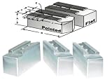 2.00in. TALL STEEL FLAT SOFT JAWS - KITAGAWA B-08 ,B-208, MMK & OTHER 1.5MM X 60° SERRATED CHUCKS