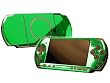 PlayStation Portable 3000 (PSP-3000) Skin - NEW - GREEN CHROME MIRROR system skins faceplate decal mod
