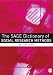 Books : The SAGE Dictionary of Social Research Methods