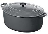 Le Creuset Cast Iron Oval Casserole, Granite, 27 cm