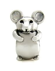Ohm Sterling Silver Smart Rat Bead Charm