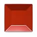 Waechtersbach Small Rimmed Square Plate, Set of 2, Cherry