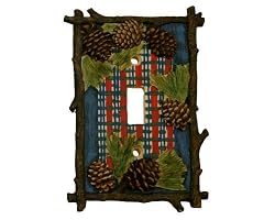 Pinecone Lodge Wilderness Single Switchplate Cover