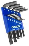 Chesco 98010 13-Piece Short Series Hex Key Set Standard