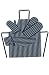 Rushbrookes Navy Butchers Stripe Apron