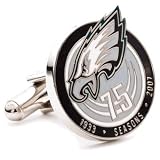 Cufflinks Philadelphia Eagles 75th Anniversary NFL Executive Cufflinks with Jewelry Box