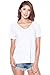 A+D® Womens Casual V-neck Burnout Knit Top with Raglan Sleeves
