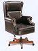 Kitchen & Housewares : Brown Vinyl High Back Wing Chair
