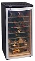 Haier HVFO42ABL 42-Bottle Wine Cellar, with Contoured Smoked Glass Door