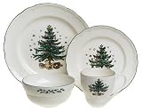 Nikko Ceramics Holiday Greetings 4-Piece Dinnerware Place Setting, Service for 1
